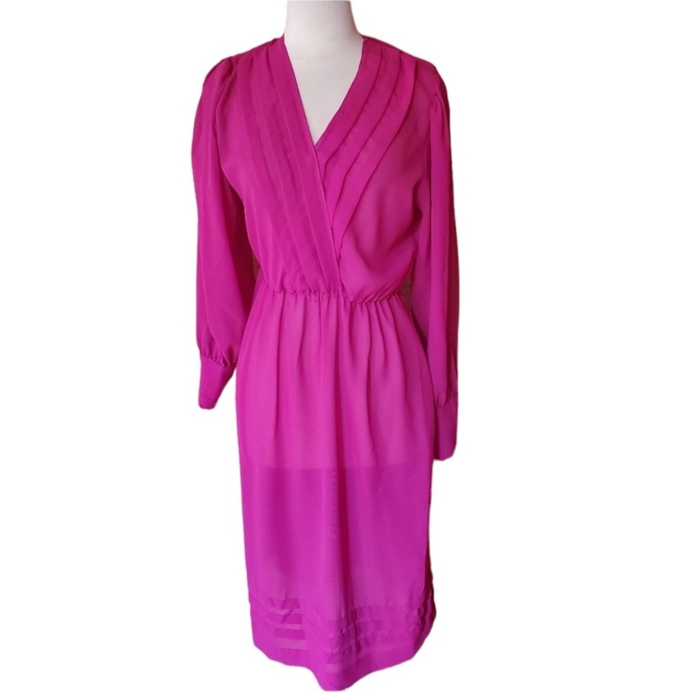 Vintage‎ Unlabeled Semi-Sheer Career Dress